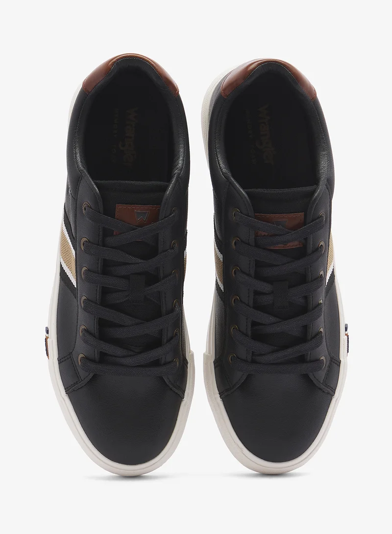 Wrangler BLACK Logan Low Top Sneakers for Men | Best Price UAE